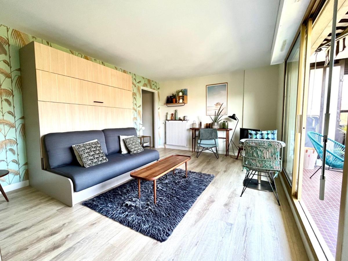 Beau Studio Terrasse Vue Jardin - A 2 Pas De La Mer Довиль Экстерьер фото